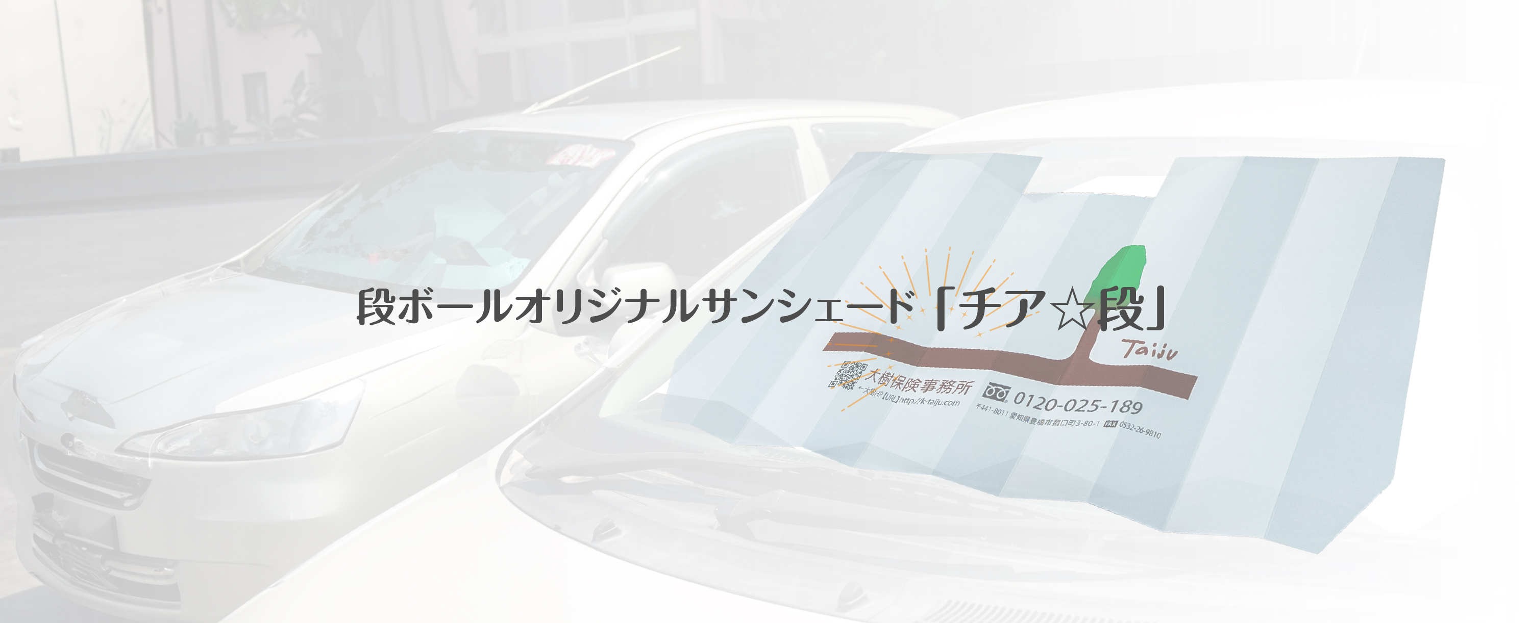 段ボールオリジナルサンシェード 「チア☆段」